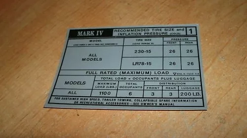 Guía de los mejores neumáticos para Lincoln Continental Mark IV